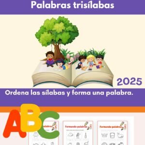 Cuaderno de Ejercicios de Palabras Trisílabas