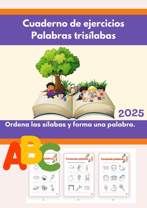 Cuaderno de Ejercicios de Palabras Trisílabas