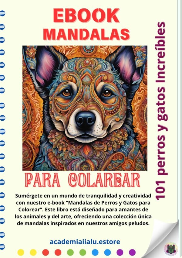 Colorea la Diversión: 101 Mándalas de Perros y Gatos