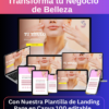Transforma tu Negocio de Belleza con Nuestra Plantilla de Landing Page en Canva! 100% editable.