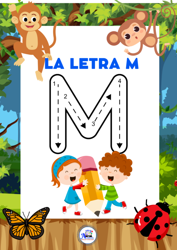 Cuadernillo Ejercicios  Aprendemos a escribir la letra "m"