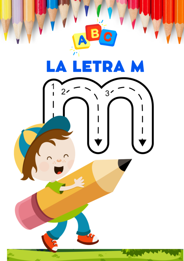 Cuadernillo Ejercicios  Aprendemos a escribir la letra "m"