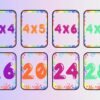 ¡Multiplicar es fácil y divertido! Tarjetas para memorizar las tablas de Multiplicar 1 al 10