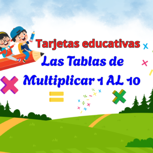 ¡Multiplicar es fácil y divertido! Tarjetas para memorizar las tablas de Multiplicar 1 al 10