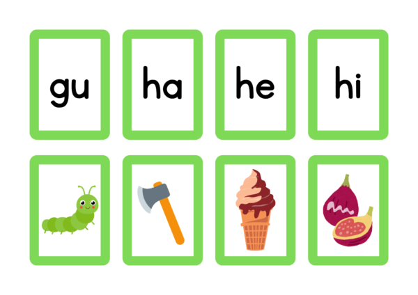 Academiaiialu las sílabas ilustrado (1) Tarjetas Mágicas de Sílabas