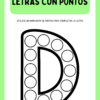 Cuadernillo de hojas de trabajo del alfabeto en letra mayúscula con puntos