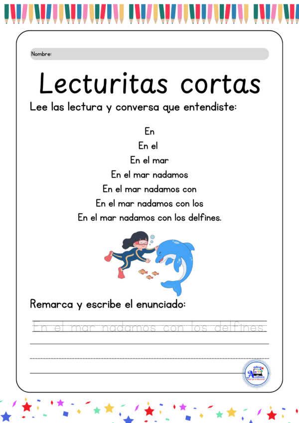 Cuadernillo de Ejercicios, Lectura escalonada: ¡Vamos arriba!"