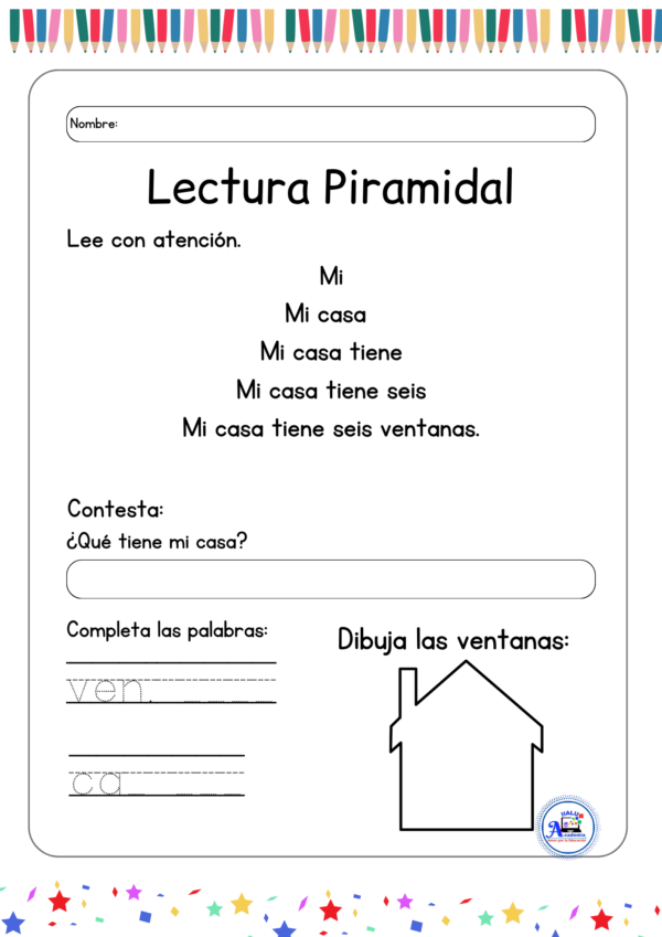 Cuadernillo de Ejercicios, Lectura escalonada: ¡Vamos arriba!"