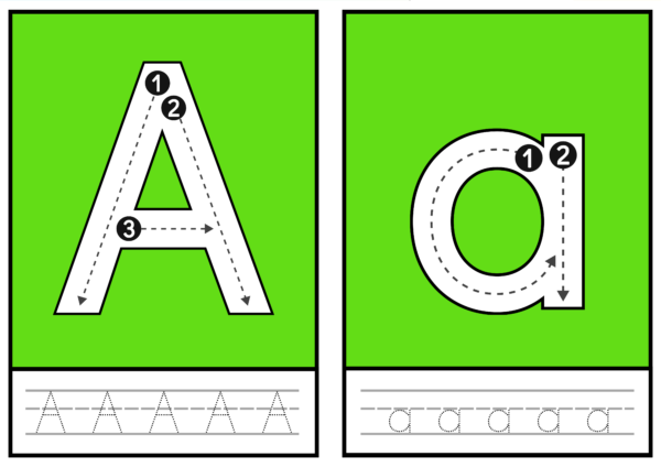 Libro de trazos para repasar letras del abecedario
